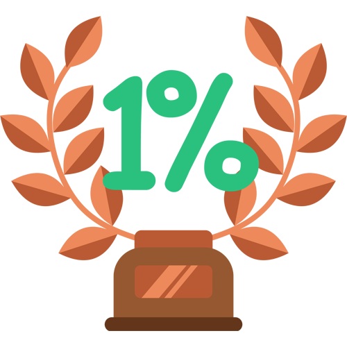 1%