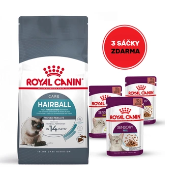 ROYAL CANIN Hairball Care 10kg + 3 sáčky mokrého krmiva ZADARMO!!!