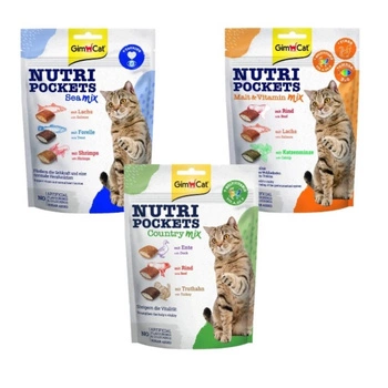 GIMCAT NUTRI POCKETS Zmes chutí 3x150g
