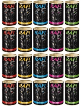 Dolina Noteci Rafi Classic MIX CHUTÍ v omáčke 20x1240g - BEZ HYDINY