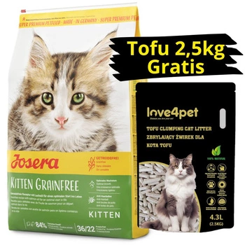 JOSERA Kitten Grainfree 10kg + ZADARMO podstielka