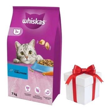WHISKAS Adult 7 kg - suché krmivo pre dospelé mačky s lahodným tuniakom + Prekvapenie pre mačku ZDARMA!