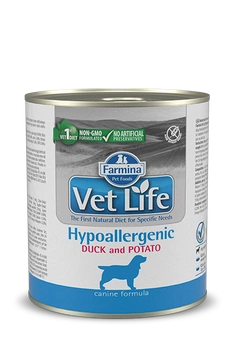 Vet Life dog Hypoallergenic Duck & Potato 300 g