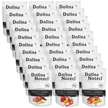 DOLINA NOTECI Dish Mixed Flavors 30x100g - mokré krmivo pre psov