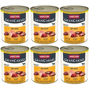ANIMONDA GranCarno Adult Dog príchuť: bravčové mäso + morčacie mäso 6x800g