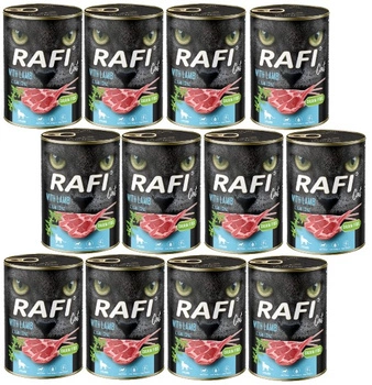 RAFI dospelá mačka sterilizovaná jahňacinou 12x400g