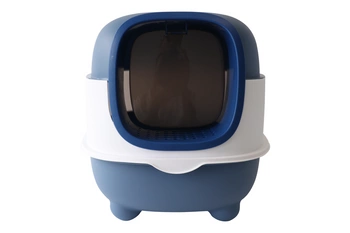 UNIQ PETS uzamykateľný box pre mačky s lopatkou COSMO 56x39x40cm modrý