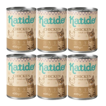 Katido mokré krmivo pre mačky s kuracím mäsom 6x400 g