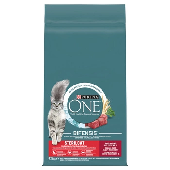 Purina One Sterilcat bohatý na hovädzie mäso a pšenicu 9,75 kg