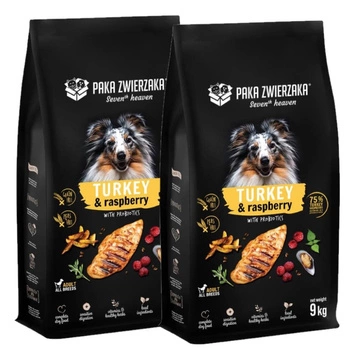 Paka Zwierzaka - Siedme nebo - Morčacie mäso s malinami (morčacie mäso a maliny) 2x9kg