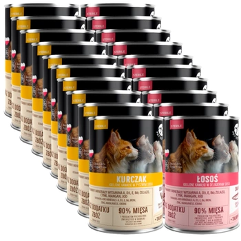 PetRepublic kúsky v omáčke Mix príchutí (sterilné) 20x400g pre mačky