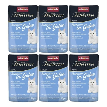 ANIMONDA Vom Feinsten Raffinesse kura s treskou v želé 6x85g