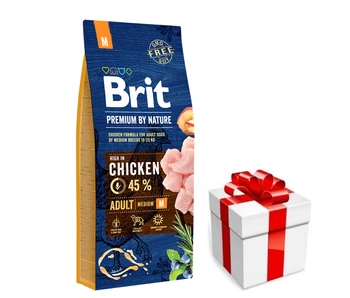 BRIT Premium By Nature Adult M 15kg + prekvapenie pre vášho psa