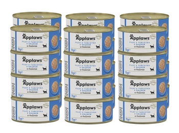 Applaws Cat tuniak a krab 24x70 g