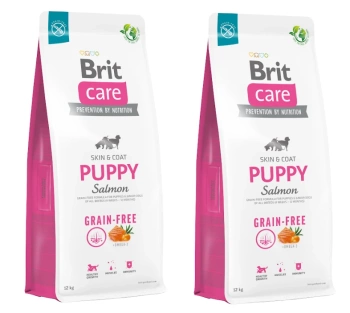 BRIT CARE Dog Grain-free Puppy Salmon 2x12kg
