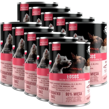 PetRepublic kúsky v omáčke s lososom 10x400g pre psy