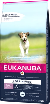 EUKANUBA Puppy&Junior Small/Medium Grain Free 12kg