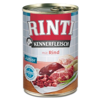 Rinti Kennerfleisch Junior Rind mokré krmivo pre psov - hovädzie mäso 400g