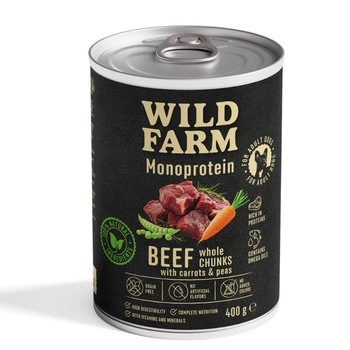 Wild Farm Monoprotein Beef 400g hypoalergénne krmivo pre psov