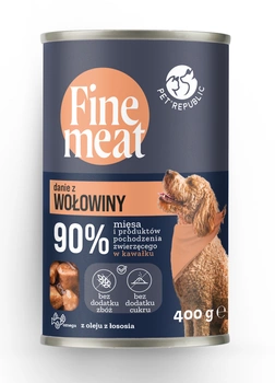 PetRepublic Fine Meat pokrm z hovädzieho mäsa 400g pre psov