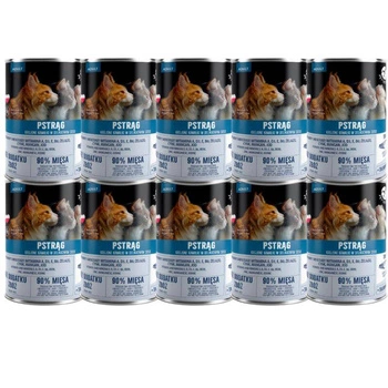 PetRepublic kúsky v omáčke so pstruhom 10x400g pre mačky