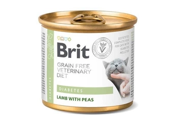 BRIT GRAIN FREE VETERINARY DIET CAT DIABETES 12x200g