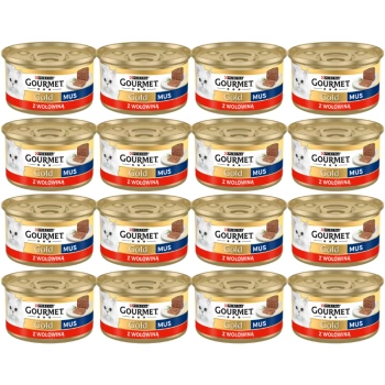 Purina Gourmet Gold mousse s hovädzím mäsom 48x85g