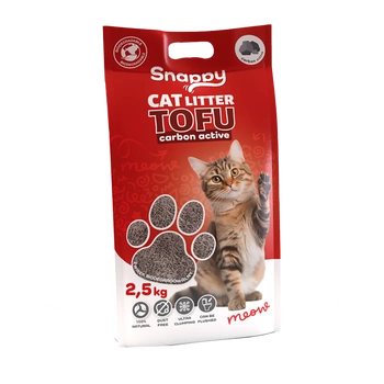 SNAPPY TOFU MAČACIA PODSTIELKA biologicky rozložiteľná s aktívnym uhlím 2,5 kg