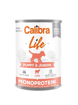 CALIBRA Dog Life Puppy & Junior Lamb with rice 400g