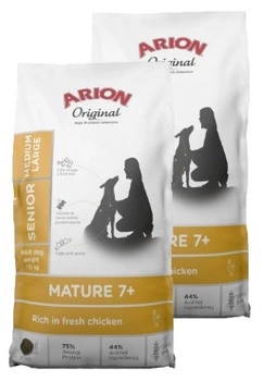 ARION Original Mature 7+ Senior Medium & Large Chicken suché krmivo pre psov 2x12 kg