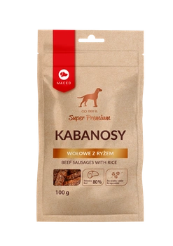 MACED Hovädzie kabanosy s ryžou 100g