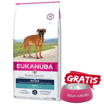 EUKANUBA Adult Boxer 12kg + miska ZADARMO!