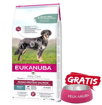 EUKANUBA Mono-Protein Salmon 12kg + miska ZADARMO!