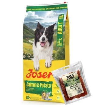 JOSERA Adult Losos a zemiaky 12,5 kg & WILD FARM jahňacie filet 500g pre psa