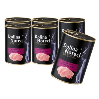 Dolina Noteci Premium pre mačky, bohatá na morčacie mäso 6x400g