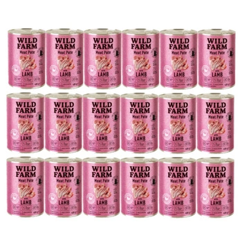 WILD FARM Pate Lamb 18x400g - bezlepkové krmivo pre mačky