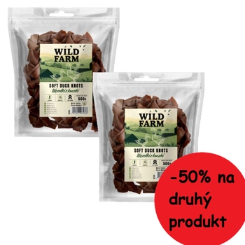 Psí maškrta WILD FARM Kačacie uzly 2x500g