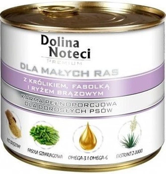 Dolina Noteci PREMIUM pre psy malých plemien s králikom, fazuľou a ryžou 185g x12