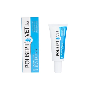 JM SANTE Polisept Vet Wound Gel Silver Pro-gélový obväz pre psy a mačky 30ml