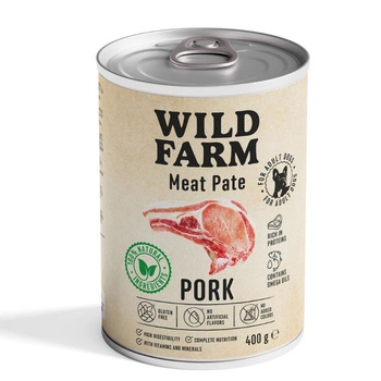 Wild Farm Pate Pork 400g bezlepkové krmivo pre psov