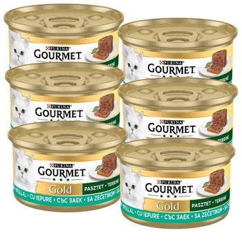 Purina Gourmet Gold králičia paštéta 6x85g