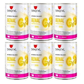 Disugual mokré krmivo pre psov Veterinárne RENAL Bravčové (dospelé) 6x400g