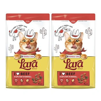 VERSELE-LAGA Lara Adult Beef 2x7kg - krmivo s hovädzou príchuťou pre dospelé mačky