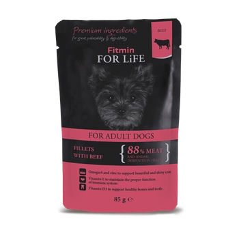 Fitmin Dog For Life Adult Hovädzie mäso s omáčkou 85g