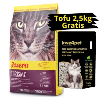 JOSERA Carismo Senior 10kg + ZADARMO podstielka