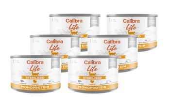 CALIBRA Cat Life Sterilizovaný moriak 6x200g