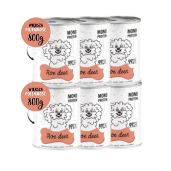 PEPE MONO PROTEÍN Srnec (jeleň) 6x800g