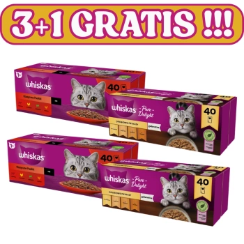 WHISKAS Sáčky pre dospelých 120x85g + 40x85g ZADARMO