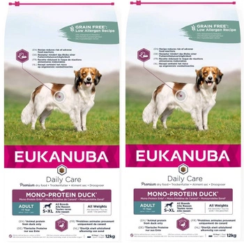 EUKANUBA-Adult Daily Care Mono-Protein duck 2x12kg