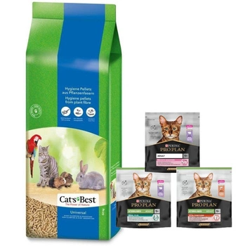 JRS Cat's Best Universal 40 l + krmivo pre mačky 400g ZDARMA! (náhodná príchuť)